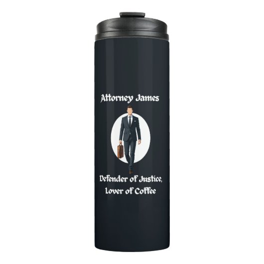 Lawyer Thermal Tumbler - Defender of Justice タンブラー (正面)