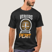 Lawyer Veritas Numquam Perit Law School Future Law Tシャツ (正面)