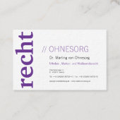 Lawyer With § Business Card 名刺 (正面)