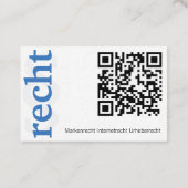 lawyer with qr code business card 名刺 (裏面)
