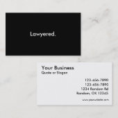 Lawyeredのユーモアのカスタマイズ可能な名刺 名刺 (正面/裏面)