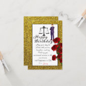 lawyer's birthday カード (正面/裏面インサイチュ)