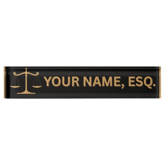 Lawyers Gift Desk Name Plate デスクネームプレート (正面)