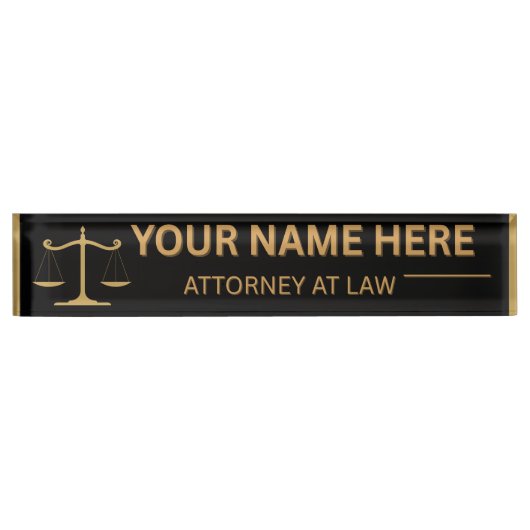 Lawyers Gift Desk Name Plate デスクネームプレート (正面)