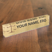 Lawyers Gift Desk Name Plate デスクネームプレート (側面)