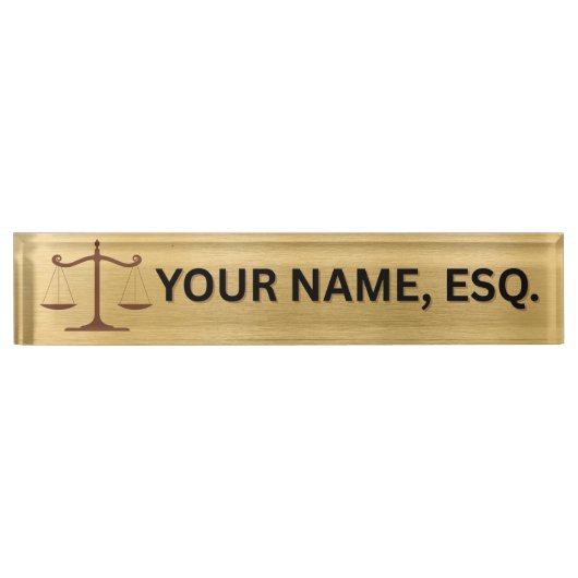 Lawyers Gift Desk Name Plate デスクネームプレート (正面)