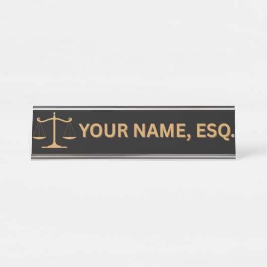 Lawyers Gift Desk Name Plate デスクネームプレート (正面)
