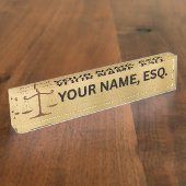 Lawyers Gift Desk Name Plate デスクネームプレート (側面)