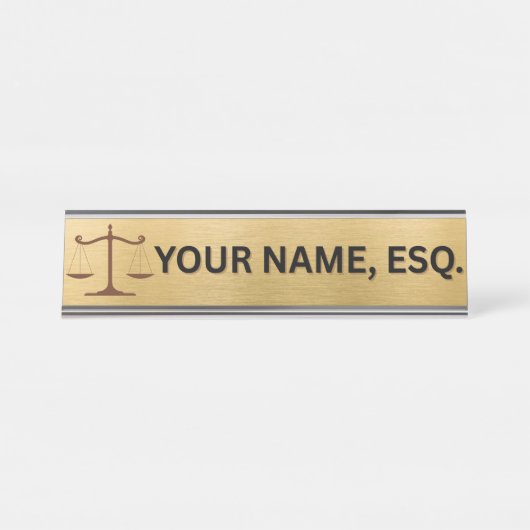 Lawyers Gift Desk Name Plate デスクネームプレート (正面)