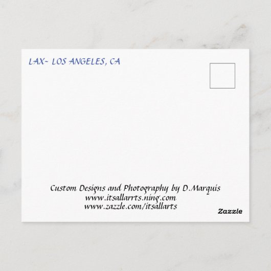 LAXはがき ポストカード (裏面)