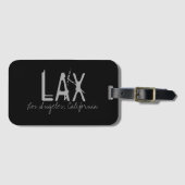 LAXロサンゼルスエアポートタイポグラフィ ラゲッジタグ (正面横)