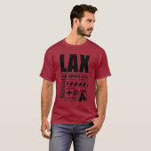 LAXロサンゼルス国際的空港 Tシャツ (正面フル)