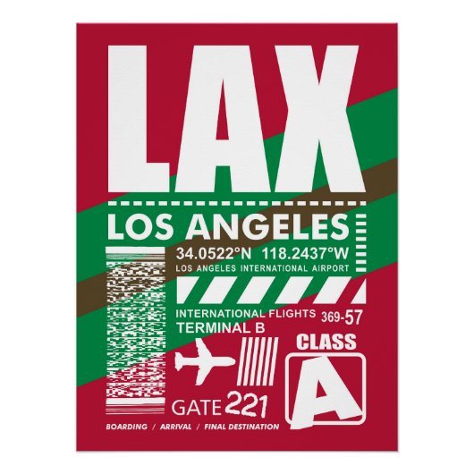 LAXロサンゼルス空港 ポスター (正面)