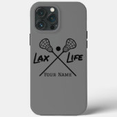LAX (パーソナライズされたラクロス)ライフiPhoneケース Case-Mate iPhoneケース (裏面)