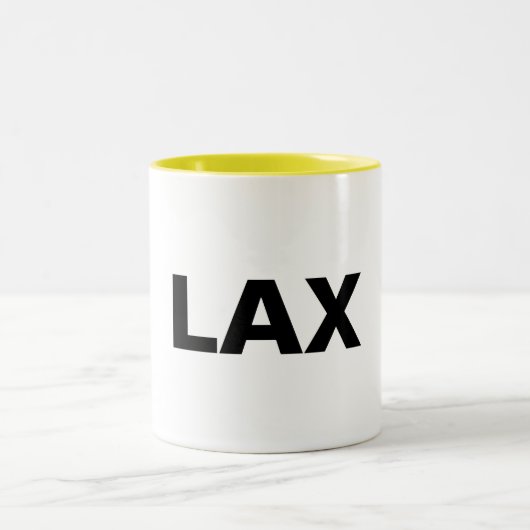 LAX -ロサンゼルス空港マグ ツートーンマグカップ (中央)