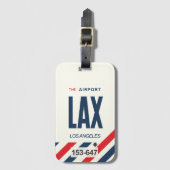 LAX Los Angeles Gepäckanhänger ラゲッジタグ (正面縦)