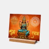 Laxmi Mata伝統的ポスター アクリルサイン (傾斜)