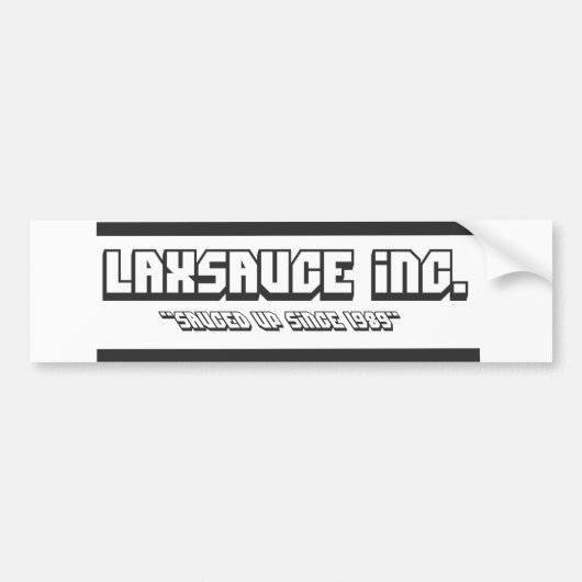 Laxsauceバンパーのステッカー バンパーステッカー (正面)
