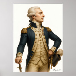 Layafyette - French Revolution Archival Art Print ポスター