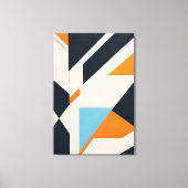 Layered Abstract  Geometry キャンバスプリント (正面)