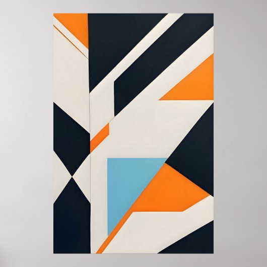 Layered Abstract  Geometry ポスター (正面)