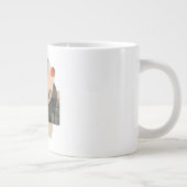 Layered Abstract Shape Collage Print ジャンボコーヒーマグカップ (右)