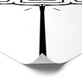 Layered Arc Motif Circular Mandala Coloring Art ポスター (角)