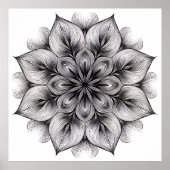 Layered Bloom Mandala ポスター (正面)