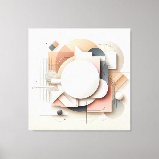 Layered Dimensional Forms キャンバスプリント (正面)