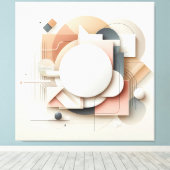 Layered Dimensional Forms キャンバスプリント (インサイチュ (ウッドフロア))