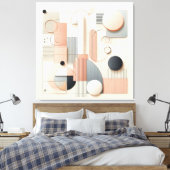 Layered Dimensional Harmony キャンバスプリント (インサイチュ (寝室))