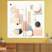 Layered Dimensional Harmony キャンバスプリント (インサイチュ (リビング))