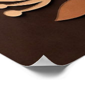 Layered Floral Paper-Cut Harmony ポスター (角)