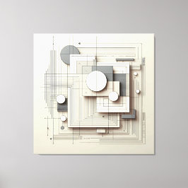 Layered Geometric Fusion キャンバスプリント