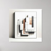 Layered Geometric Structure キャンバスプリント (正面)
