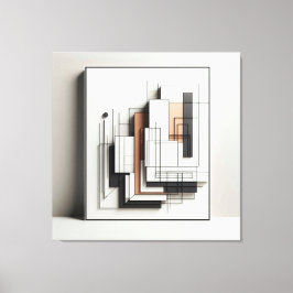Layered Geometric Structure キャンバスプリント