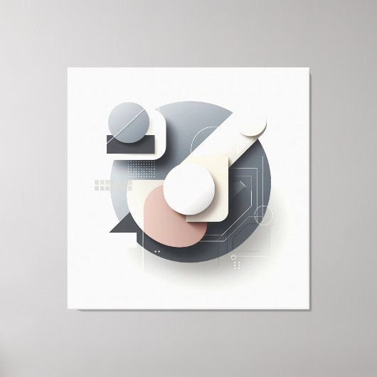 Layered Geometry Spherework キャンバスプリント (正面)