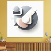 Layered Geometry Spherework キャンバスプリント (インサイチュ (リビング))