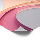 Layered Grace Abstract Feminine Portrait ポスター (角)