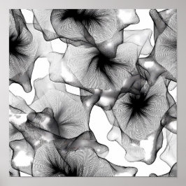 Layered Lace Labyrinth Decoupage Template Line Art ポスター