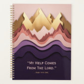 Layered Mountain Sunrise Faith - プランナー手帳 (正面)