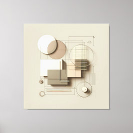 Layered Neutral Forms キャンバスプリント