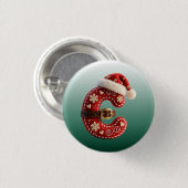 Layered Pastel Gold Trim Letter C 缶バッジ (正面&裏面)