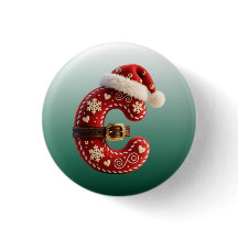 Layered Pastel Gold Trim Letter C