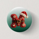 Layered Pastel Gold Trim Letter M 缶バッジ (正面)