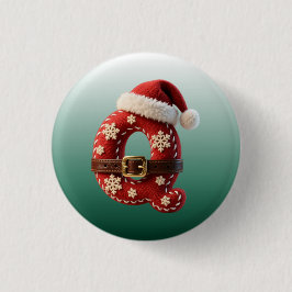 Layered Pastel Gold Trim Letter Q 缶バッジ