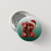 Layered Pastel Gold Trim Letter R 缶バッジ (正面&裏面)