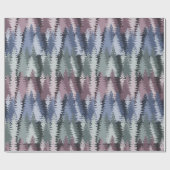 Layered Pine Forest Pattern ラッピングペーパー (フラット)