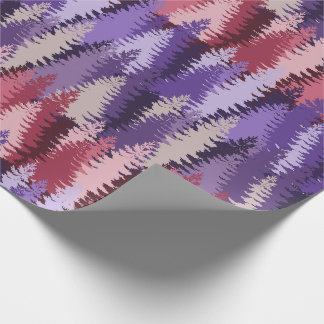 Layered Pine Forest Pattern ラッピングペーパー