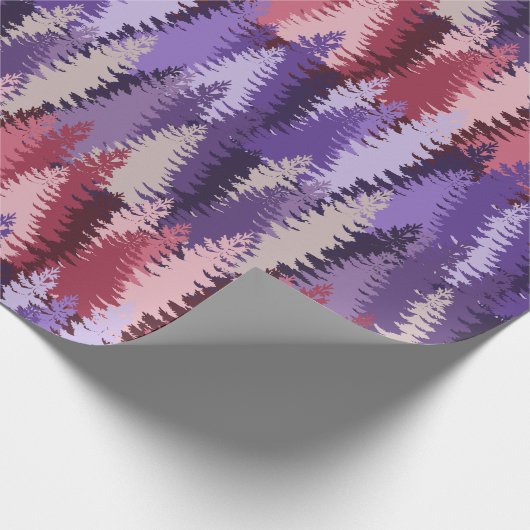 Layered Pine Forest Pattern ラッピングペーパー (角)